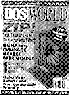 Cover of DOS World magazine